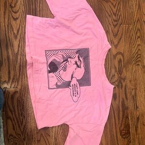 Pink Long Sleeve Graphic Tee